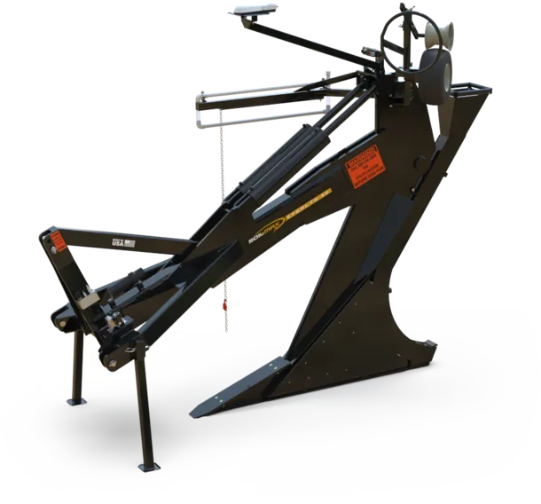Soil-Max ZD 3-Point mounted tile plow with tile feed reel